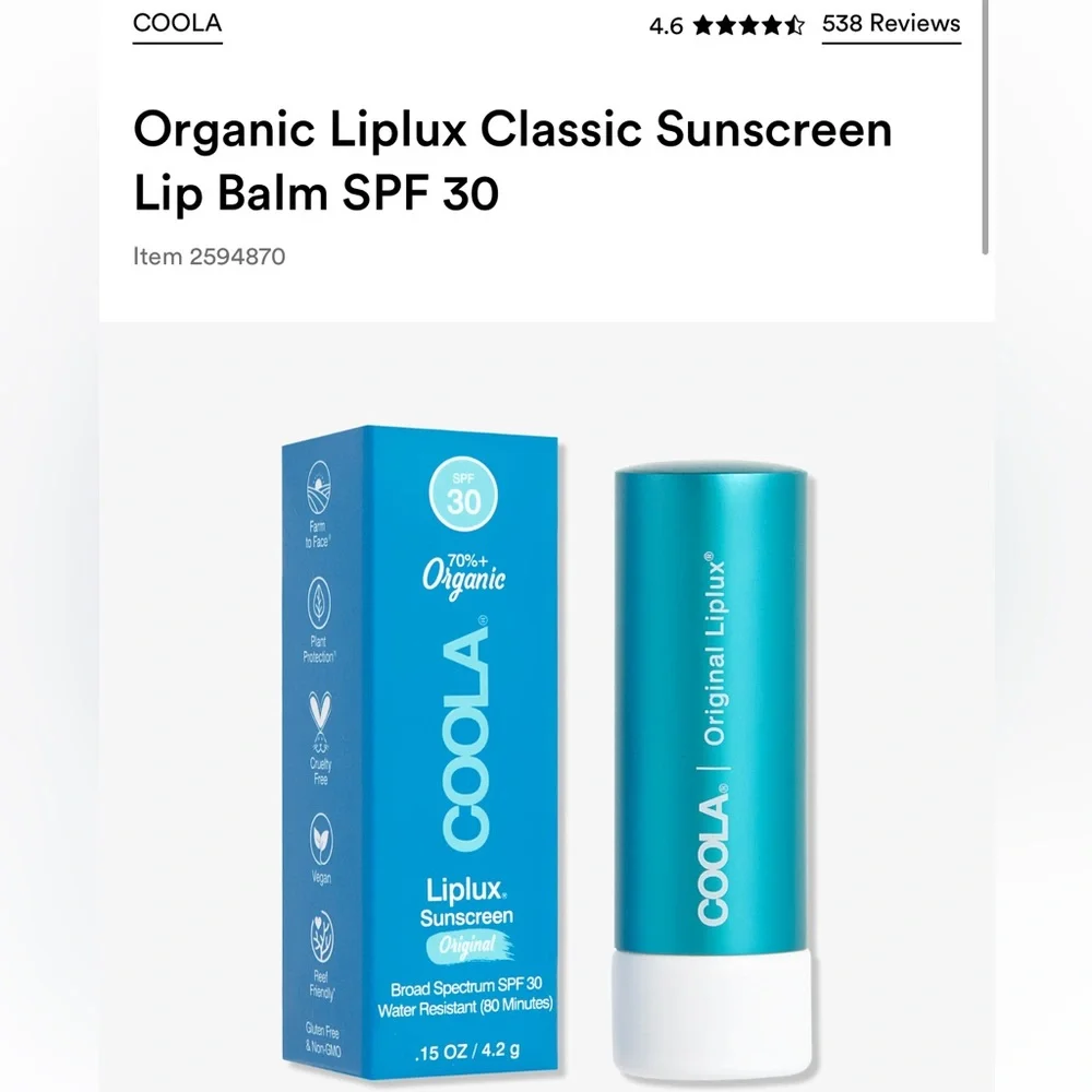 5 for $25-Coola Liplux SPF 30 - Picture 7 of 15